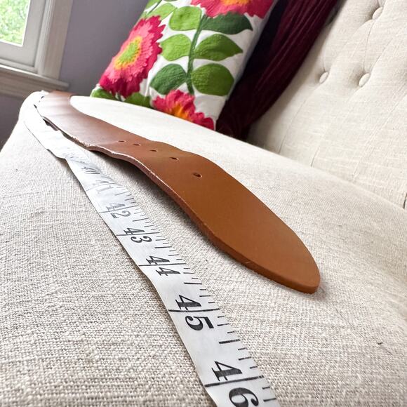 Vintage British Tan Wide Coach Belt Size Large - Picture 10 of 10